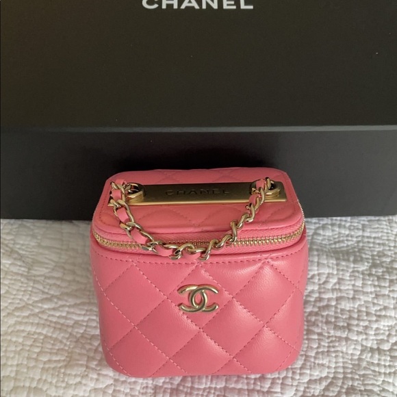 NEW Chanel Trendy Classic Vanity Pink Gold 20A - Picture 8 of 10
